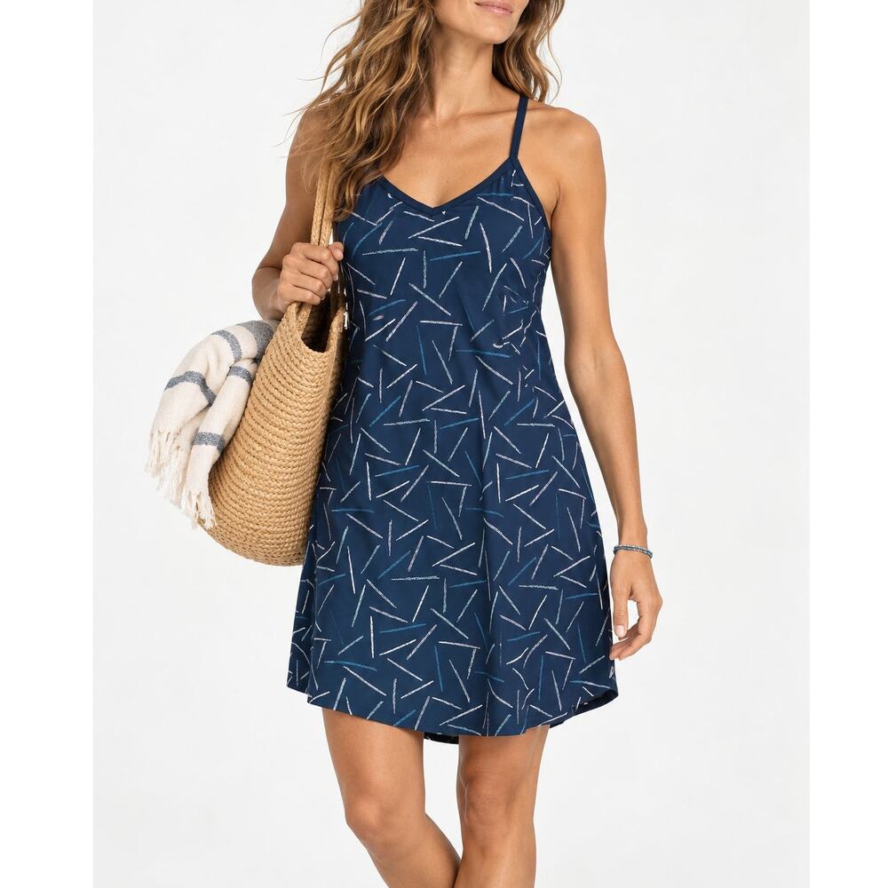 NWOT Carve Designs Beach Dress Blue Size S